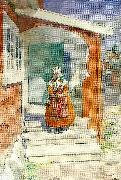 Carl Larsson lillanna -lilla anna France oil painting artist